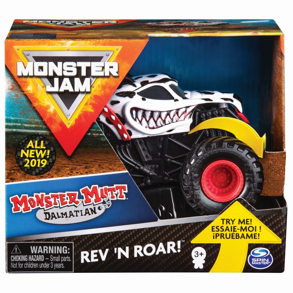 Visureigis Monster Jam Rev & Roar 1:43, 6044990 kaina ir informacija | Žaislai berniukams | pigu.lt