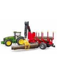 Traktorius su pakrovimo priekaba BRUDER John Deere 7930, 3054 kaina ir informacija | Žaislai berniukams | pigu.lt