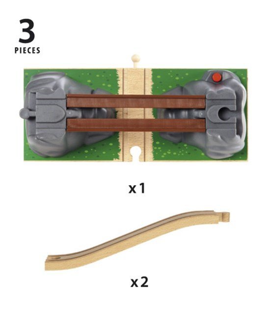 Sudedamas tiltas Brio Railway, 33391000 kaina ir informacija | Žaislai berniukams | pigu.lt