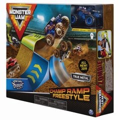 Комплект для строительства трассы с внедорожником Monster Jam Basic Stunt 1:64, 6045029 цена и информация | Игрушки для мальчиков | pigu.lt