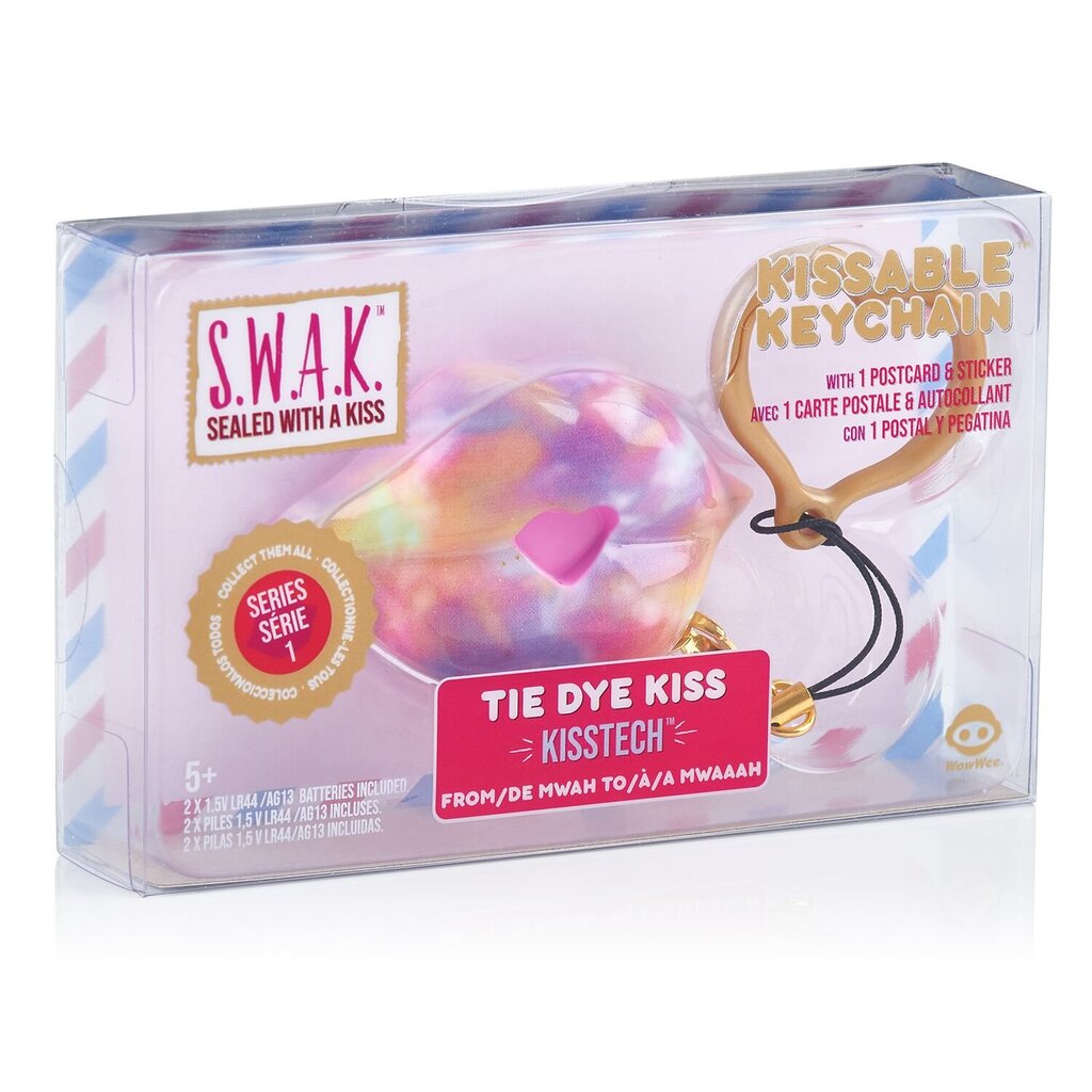 S.W.A.K. raktų pakabukas su garsu Tie-Dye Kiss, 4113 kaina ir informacija | Aksesuarai vaikams | pigu.lt