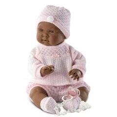 Кукла младенец чернокожая девочка Nahia Llorens 45026, 45 см  цена и информация | Игрушки для девочек | pigu.lt