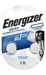 Elementai Energizer CR2032 3V, 2vnt. kaina ir informacija | Elementai | pigu.lt