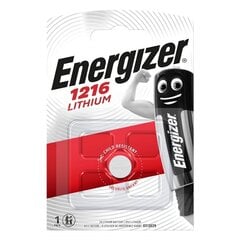 Energizer ličio baterija CR1216, 3V kaina ir informacija | Elementai | pigu.lt