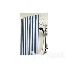 Универсальный карниз-зонт для ванны и душа Lotus 157 см цена и информация | Аксессуары для ванной комнаты | pigu.lt