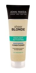 Drėkinamasis plaukų kondicionierius šviesiems plaukams John Frieda Sheer Blonde Moisturising 250 ml kaina ir informacija | John Frieda Kvepalai, kosmetika | pigu.lt