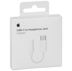 Apple USB-C to 3.5 mm Headphone Jack Adapter - MU7E2ZM/A kaina ir informacija | Adapteriai, USB šakotuvai | pigu.lt