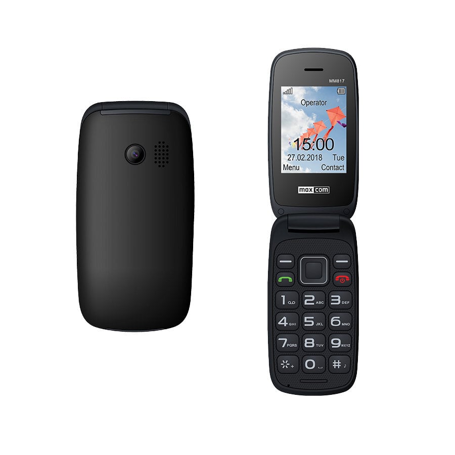 Maxcom MM817, Dual Sim, Black цена и информация | Mobilieji telefonai | pigu.lt