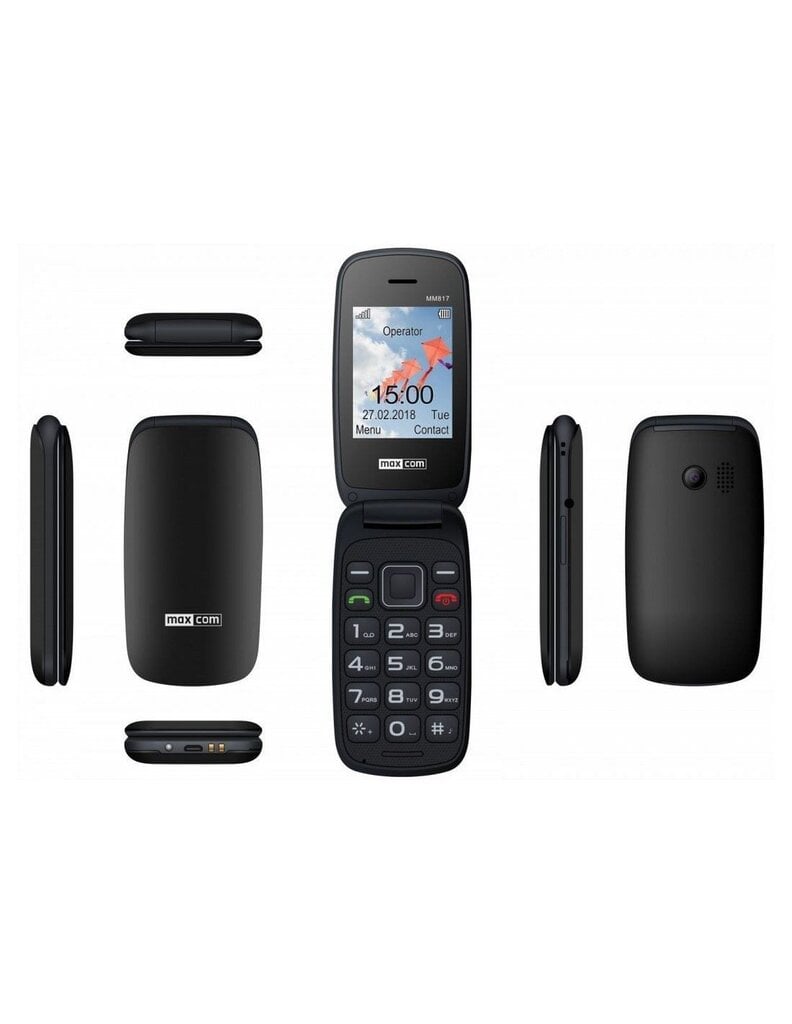 Maxcom MM817, Dual Sim, Black kaina ir informacija | Mobilieji telefonai | pigu.lt