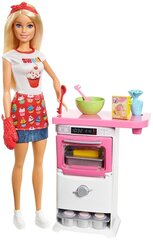 Lėlė Barbie Cooking & Baking Baker kaina ir informacija | Žaislai mergaitėms | pigu.lt