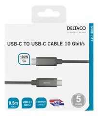 Deltaco USBC-1411M kaina ir informacija | Laidai telefonams | pigu.lt