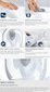 GROHE Euro Ceramic pastatomo WC komplektas, berėmis, su Triple Vortex nuleidimu, baltas, 39462000 kaina ir informacija | Klozetai | pigu.lt