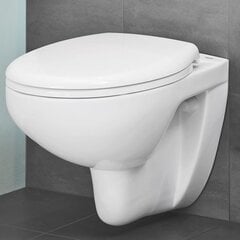 WC komplektas Grohe Bau Ceramic Rimless 39586000: potinkinis rėmas + klozetas + lėtaeigis dangtis + mygtukas kaina ir informacija | Klozetai | pigu.lt