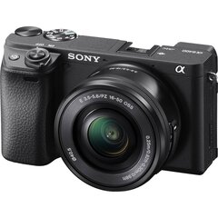 Sony A6400 body + 16-50mm f/3.5-5.6 E PZ OSS (black) цена и информация | Цифровые фотоаппараты | pigu.lt