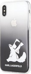 Karl Lagerfeld KLHCPXCFNRCBK iPhone X|Xs hardcase czarny|black Choupette Fun цена и информация | Чехлы для телефонов | pigu.lt