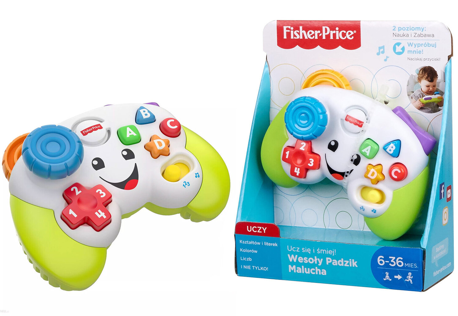 Interaktyvus žaislas Fisher Price, Mokykis ir juokis kaina ir informacija | Žaislai kūdikiams | pigu.lt