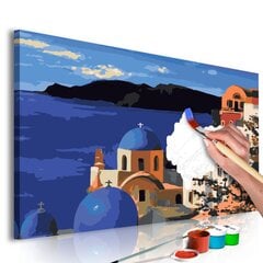Картина по номерам Санторини 60х40см цена и информация | Живопись по номерам | pigu.lt