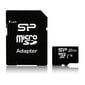 Silicon Power Elite SP128GBSTXBU1V10SP 128 GB, micro SDXC, Flash memory class 10, Adapter цена и информация | Atminties kortelės telefonams | pigu.lt