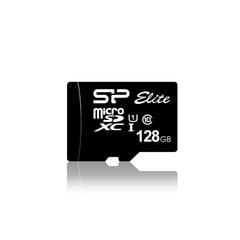 Silicon Power Elite SP128GBSTXBU1V10SP 128 GB, micro SDXC, Flash memory class 10, Adapter цена и информация | Карты памяти для телефонов | pigu.lt