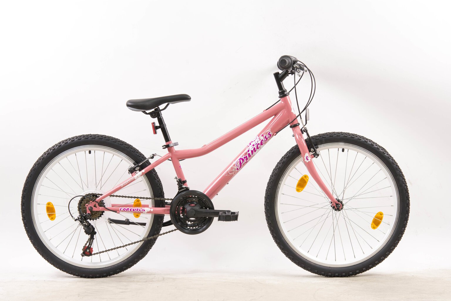 Mergaičių dviratis Leader Princessa HF 24", rožinis цена и информация | Dviračiai | pigu.lt