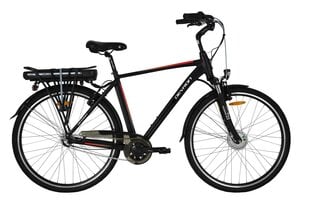 Elektrinis dviratis Devron 28121, 28", juodas kaina ir informacija | Elektriniai dviračiai | pigu.lt
