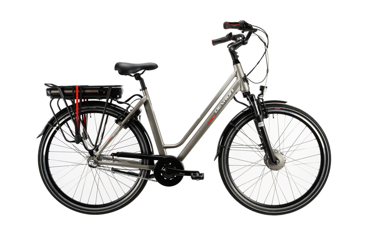 Elektrinis dviratis Devron 28122-490 YS 9185-1 28", pilkas цена и информация | Elektriniai dviračiai | pigu.lt