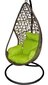 Pakabinamas krėslas Kuba, pilkas/žalias цена и информация | Lauko kėdės, foteliai, pufai | pigu.lt