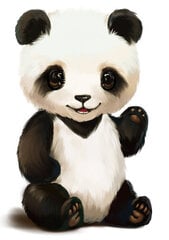 Vaikiškas interjero lipdukas Panda kaina ir informacija | Interjero lipdukai | pigu.lt