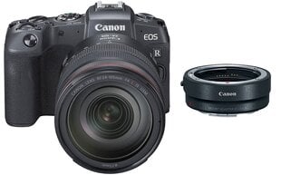 Canon EOS RP + RF 24-105мм f/4L IS USM + Mount Adapter EF-EOS R цена и информация | Цифровые фотоаппараты | pigu.lt