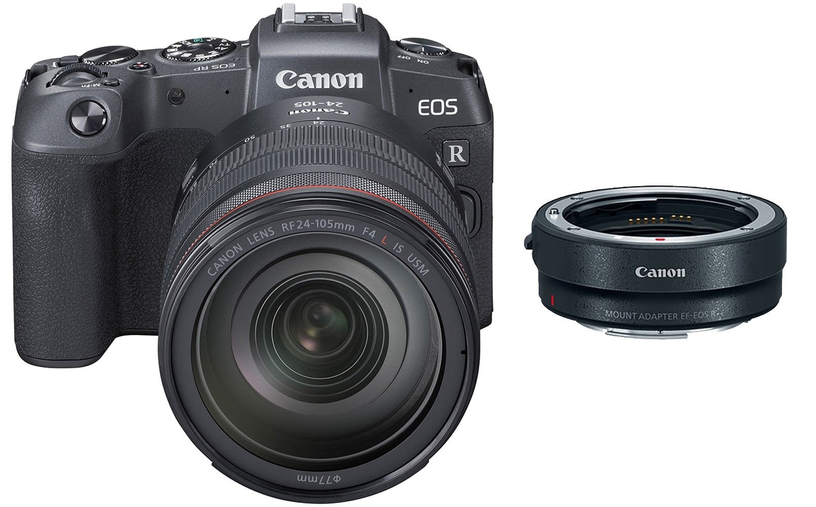 Canon EOS RP + RF 24-105mm f/4L IS USM + Mount Adapter EF-EOS R kaina ir informacija | Skaitmeniniai fotoaparatai | pigu.lt