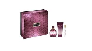 Rinkinys Jimmy Choo Fever moterims: EDP 100 ml + EDP 7.5 ml + parfumuotas kūno losjonas 100 ml kaina ir informacija | Kvepalai moterims | pigu.lt