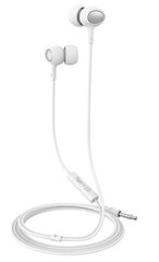 CELLY EARPHONES 3.5 MM WHITE kaina ir informacija | Ausinės | pigu.lt