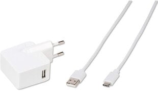 Vivanco charger USB-C 3A 1,2m, white (60020) kaina ir informacija | Laidai telefonams | pigu.lt
