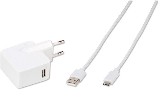 Vivanco charger USB-C 3A 1,2m, white (60020) kaina ir informacija | Laidai telefonams | pigu.lt