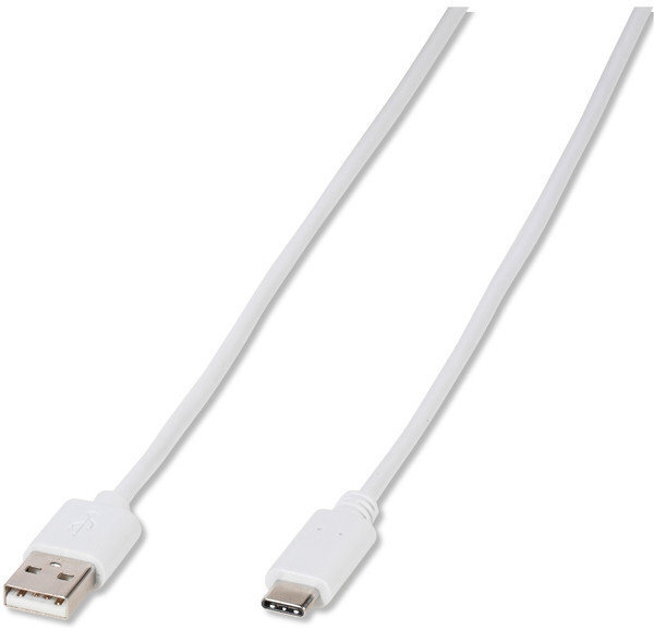 Vivanco charger USB-C 3A 1,2m, white (60020) kaina ir informacija | Laidai telefonams | pigu.lt