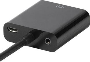 Адаптер Vivanco HDMI - VGA 0.1м (45493) цена и информация | Адаптеры, USB-разветвители | pigu.lt