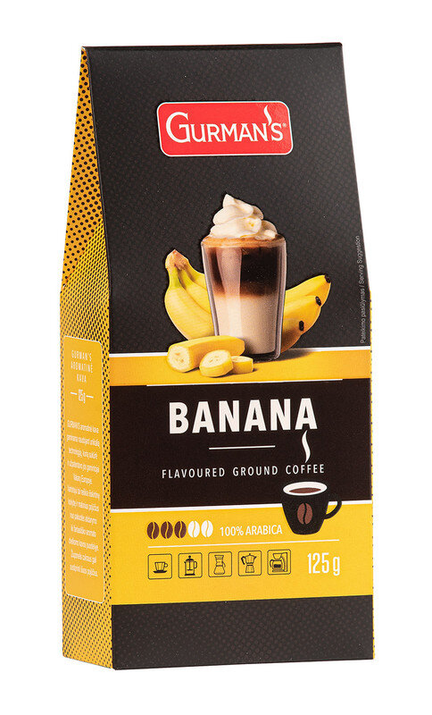 Gurman's Bananų skonio kava, 125g kaina ir informacija | Kava, kakava | pigu.lt