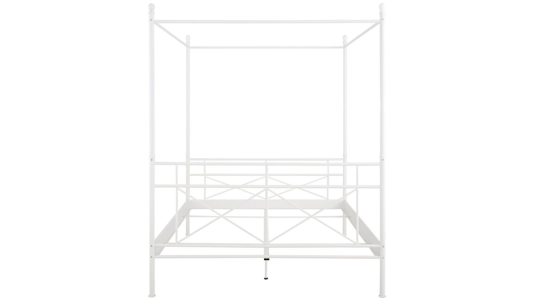 Lova Tanja Canopy, 140x200 cm, balta kaina ir informacija | Lovos | pigu.lt
