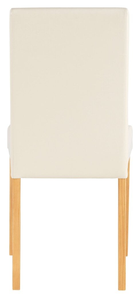 2-jų kėdžių komplektas Liva Creme, kreminis/šviesiai rudas цена и информация | Virtuvės ir valgomojo kėdės | pigu.lt