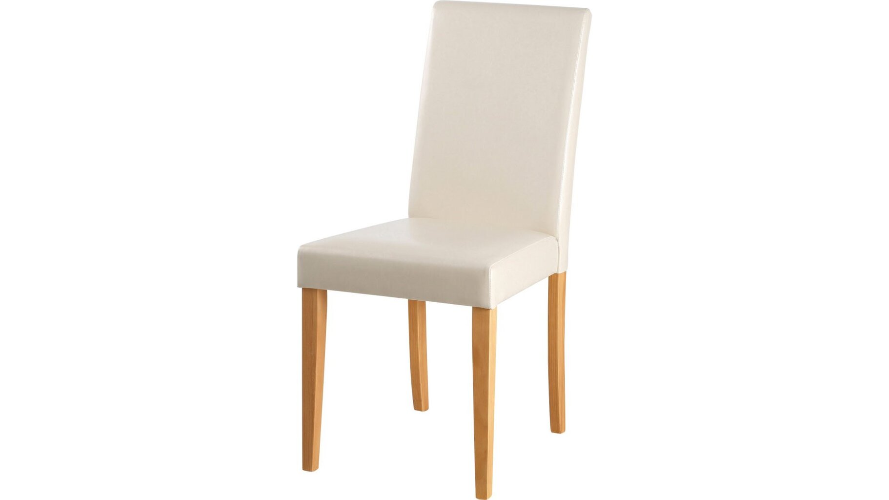 2-jų kėdžių komplektas Liva Creme, kreminis/šviesiai rudas цена и информация | Virtuvės ir valgomojo kėdės | pigu.lt