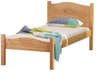 Кровать Barney, 90х200 см, светло-коричневая цена и информация | Кровати | pigu.lt