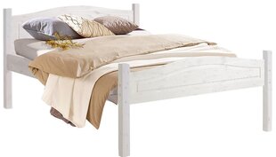 Кровать Barney, 140х200 см, белая цена и информация | Кровати | pigu.lt