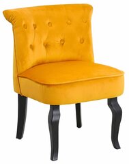 Fotelis Brittany Velvet, geltonas kaina ir informacija | Svetainės foteliai | pigu.lt