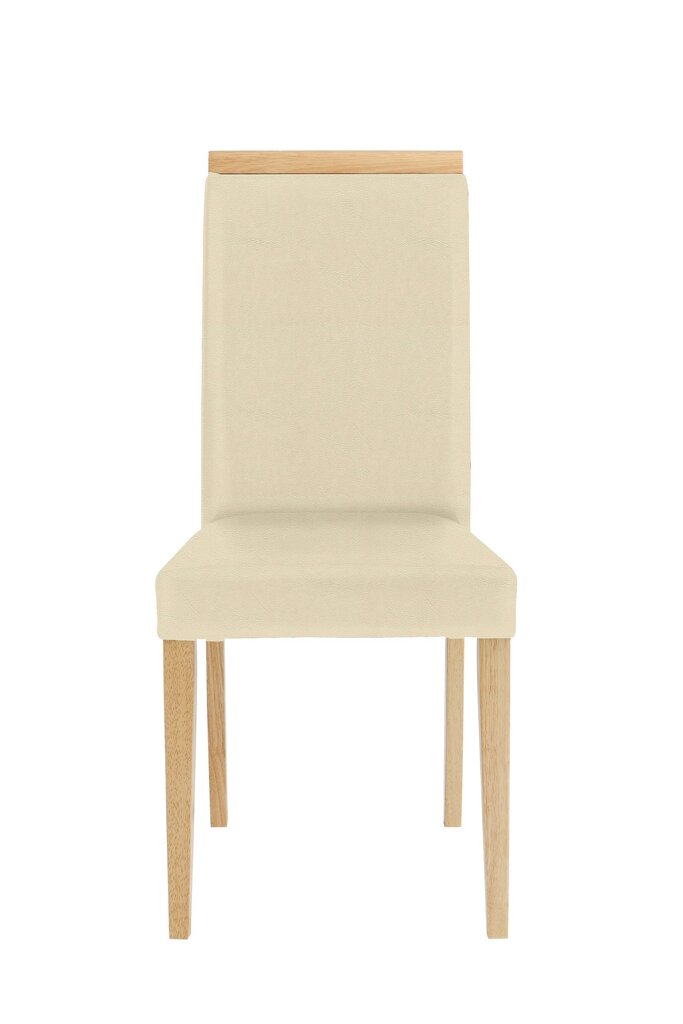 2-jų kėdžių komplektas Glover, smėlio spalvos kaina ir informacija | Virtuvės ir valgomojo kėdės | pigu.lt