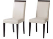 2-jų kėdžių komplektas Glover, kreminis kaina ir informacija | Virtuvės ir valgomojo kėdės | pigu.lt