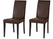 2-jų kėdžių komplektas Glover, rudas kaina ir informacija | Virtuvės ir valgomojo kėdės | pigu.lt