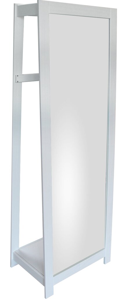 Drabužių kabykla su veidrodžiu Nanok, balta kaina ir informacija | Drabužių kabyklos | pigu.lt