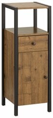 Шкаф Herm 1D1S коричневый / черный цена и информация | Шкафчики для ванной | pigu.lt