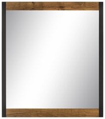 Зеркало Herm, коричневое / черное цена и информация | Зеркала в ванную | pigu.lt