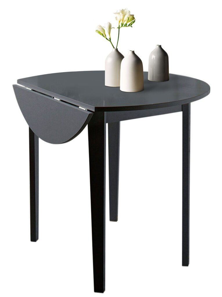 Stalas Trento 91,5, juodas kaina ir informacija | Virtuvės ir valgomojo stalai, staliukai | pigu.lt